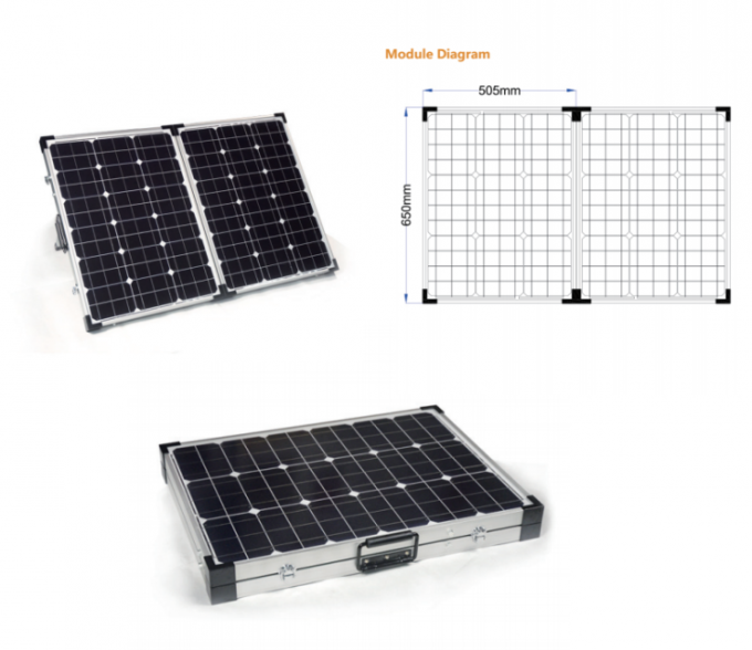 Faltbare mini tragbare Sonnenkollektoren 0