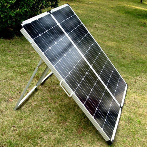 Schwarzes im Freien 100 Watt 12 Volt-faltende Sonnenkollektoren 0